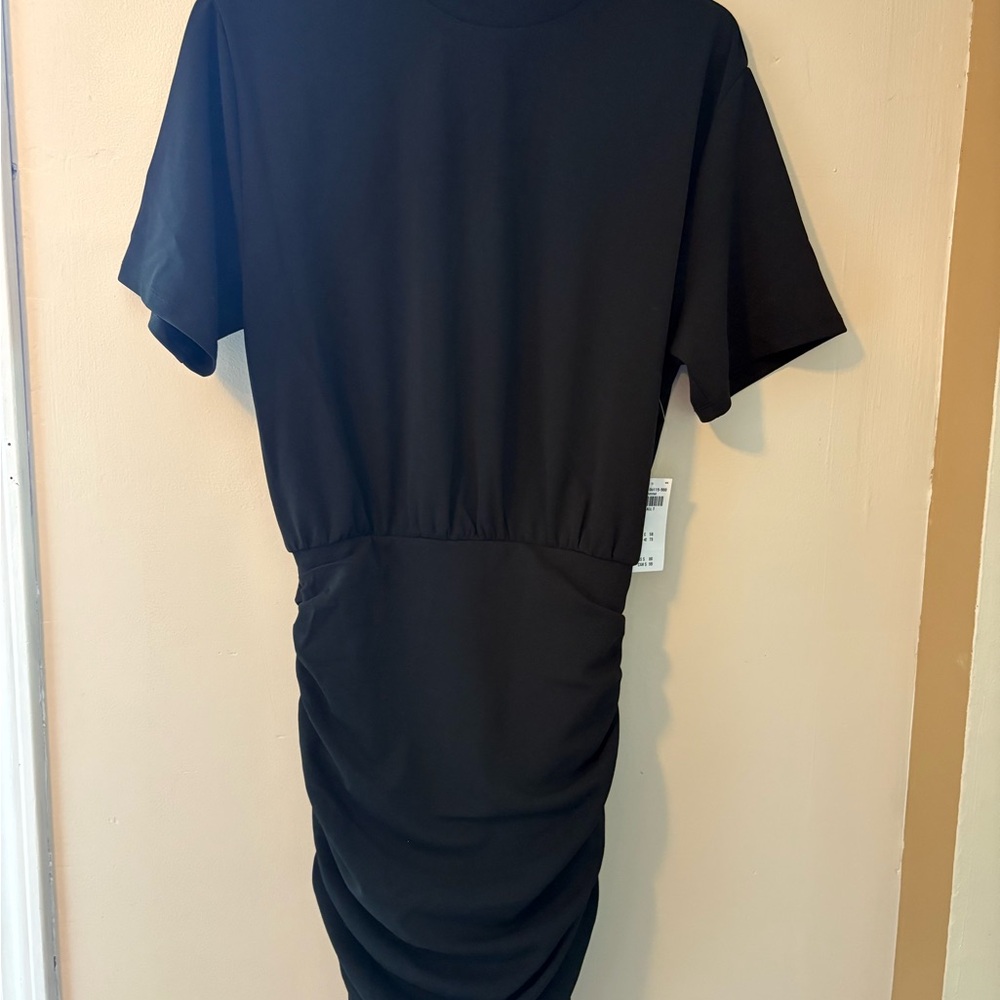 Abercrombie & Fitch Black Midi Dress